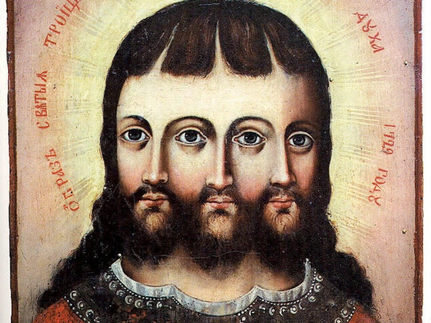 Странная традиция: что такое трёхликие иконы и почему Христа раньше изображали именно так